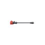 go-eCharger Adaptador go-e CH-04-30 para Gemini flex 11 kW, CEE rot Drehstrom 16A a toma doméstica, Negro/Rojo, 30cm