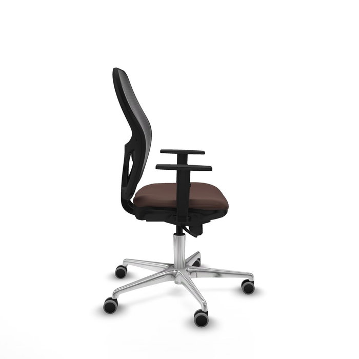 PIQUERAS Y CRESPO Silla de oficina Jorquera con mecanismo Sincro, Marrón y Negro PIQUERAS Y CRESPO Silla de oficina Jorquera con mecanismo Sincro, Marrón y Negro