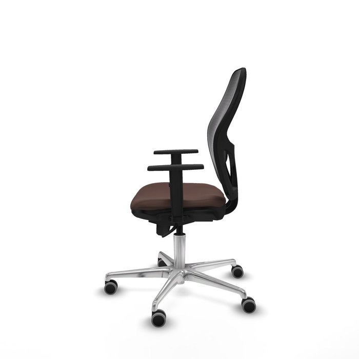 PIQUERAS Y CRESPO Silla de oficina Jorquera con mecanismo Sincro, Marrón y Negro PIQUERAS Y CRESPO Silla de oficina Jorquera con mecanismo Sincro, Marrón y Negro