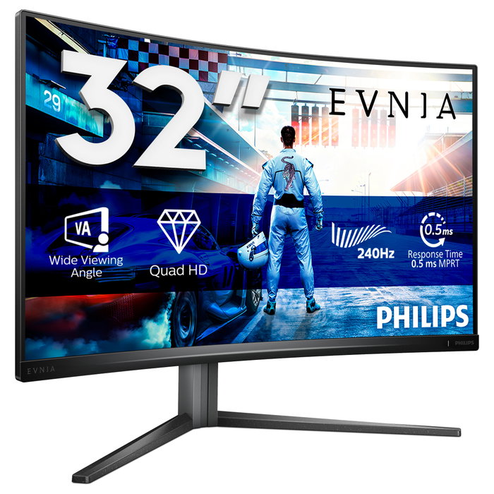 Philips Evnia 32M2C5500W Monitor Gaming Curvo 32 pulg Quad HD 240 Hz Negro