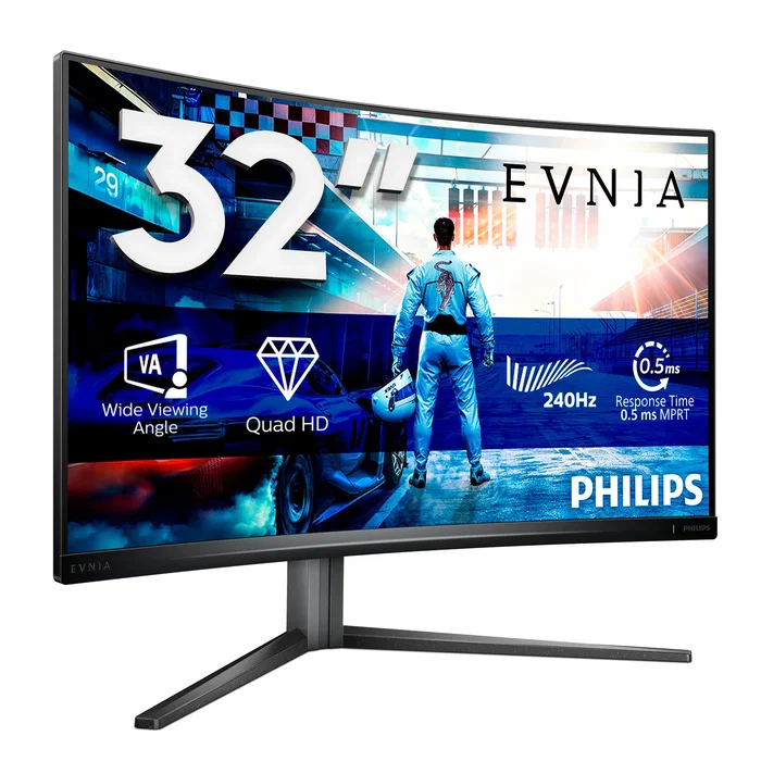 Philips Evnia 32M2C5500W Monitor Gaming Curvo Quad HD 240 Hz 32 pulg. (80 cm) Black Philips Evnia 32M2C5500W Monitor Gaming Curvo Quad HD 240 Hz 32 pulg. (80 cm) Black