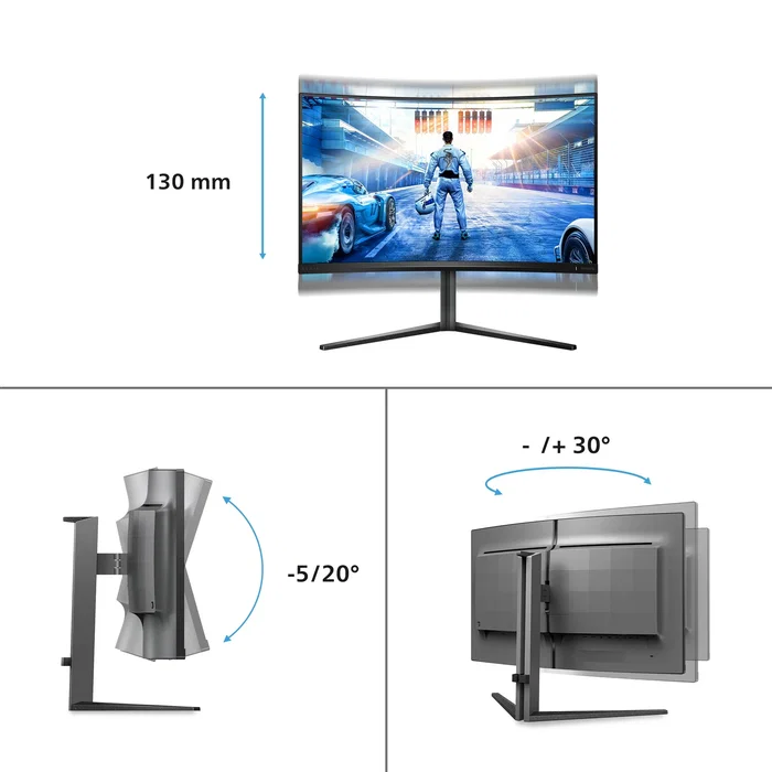 Philips Evnia 32M2C5500W Monitor Gaming Curvo Quad HD 240 Hz 32 pulg. (80 cm) Black Philips Evnia 32M2C5500W Monitor Gaming Curvo Quad HD 240 Hz 32 pulg. (80 cm) Black