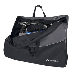 Vaude Bolsa de transporte robusta para cuadro y bicicletas sin pedales, con asas y compartimento, 600D/PU