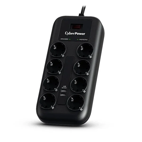 Cyberpower P0820SUD0-DE Regleta con 8 Tomas y 2 USB Cyberpower P0820SUD0-DE Regleta con 8 Tomas y 2 USB