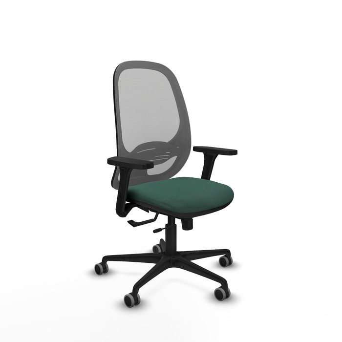 PIQUERAS Y CRESPO Silla de oficina Cilanco con mecanismo Sincro/Traslack Verde botella y Gris PIQUERAS Y CRESPO Silla de oficina Cilanco con mecanismo Sincro/Traslack Verde botella y Gris