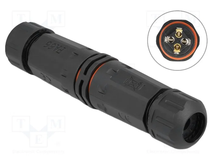 DeLOCK Conector de cable para exteriores 4 pines IP68 negro DeLOCK Conector de cable para exteriores 4 pines IP68 negro