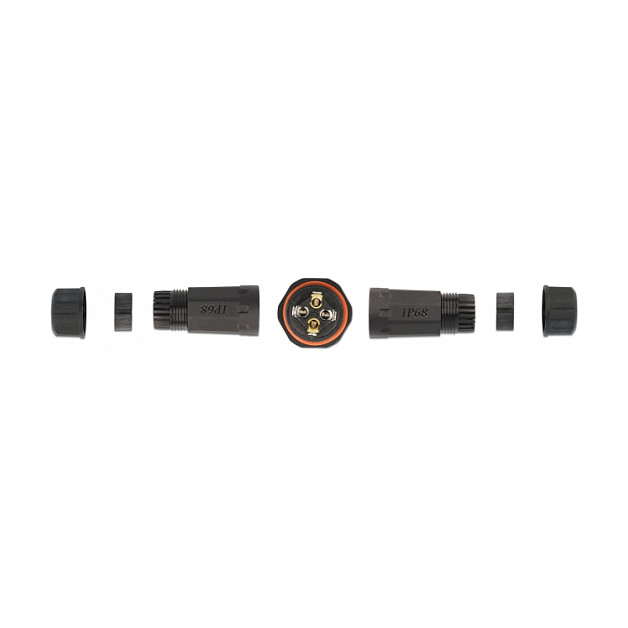 DeLOCK Conector de cable para exteriores 4 pines IP68 Negro