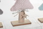 DKD Home Decor Árbol de Madera y Poliéster 16x6x39 cm Surtido de 3