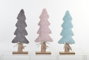 DKD Home Decor Árbol de Madera y Poliéster 16x6x39 cm Surtido de 3