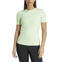 Camiseta de Manga Corta Mujer Adidas Essentials Techfit Train Verde limón Verde Claro