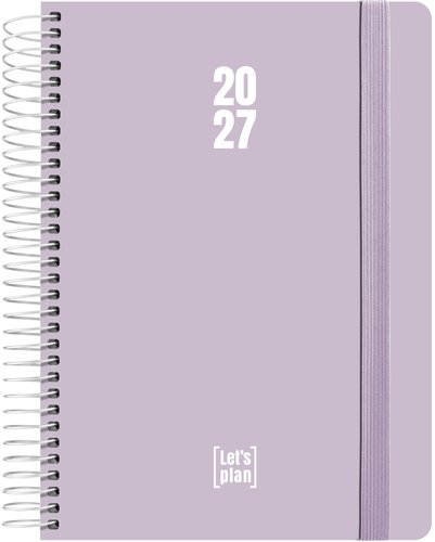 GRAFOPLAS Agenda Anual 2027 A5 Lavanda Soft con Tapa de Polipropileno GRAFOPLAS Agenda Anual 2027 A5 Lavanda Soft con Tapa de Polipropileno