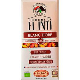 SALDAC Chocolate Blanco Dorado 40% Eco
