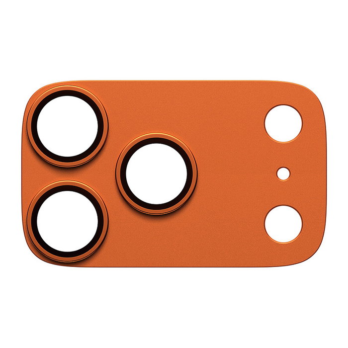 PanzerGlass Protector de Cámara Fender Cosmic Orange para iPhone 17 Pro, Resistente a Golpes y Rayones, Aplicación en Seco y Sin Burbujas, Kit de Limpieza Incluido