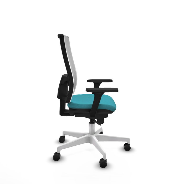 PIQUERAS Y CRESPO Silla de oficina Horna con mecanismo Sincro, Turquesa y Blanco PIQUERAS Y CRESPO Silla de oficina Horna con mecanismo Sincro, Turquesa y Blanco