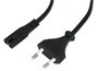 Lindy Cable de Corriente de 5m con Conector Euro y Acoplador C7 Negro