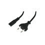 Lindy 30423 Cable de Alimentación 5 m CEE7/16 a C7 Acoplador Negro