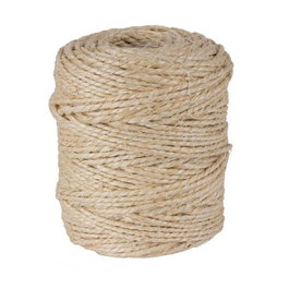 APLI Bobina de cuerda de sisal de 100 metros (400g) 2 cabos