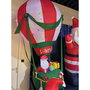 Basics Globo inflable Papá Noel con Luz LED, Exterior IP44, Poliéster, 110 x 110 x 210 cm