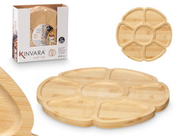 KINVARA Bandeja de 7 Cavidades de Bambú