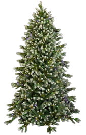 DKD Home Decor Holly night Árbol de Navidad Alpina Nevado Verde 110 x 150 x 110 cm