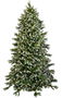 DKD Home Decor Holly night Árbol de Navidad Alpina Nevado Verde 110 x 150 x 110 cm