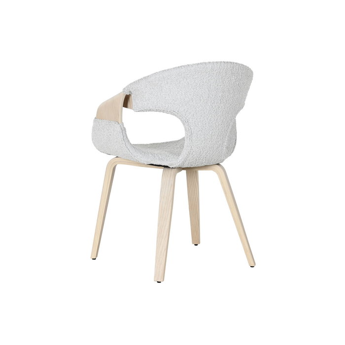 DKD Home Decor Silla de Madera y Poliéster Gris DKD Home Decor Silla de Madera y Poliéster Gris