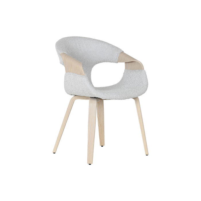 DKD Home Decor Silla de Madera y Poliéster Gris DKD Home Decor Silla de Madera y Poliéster Gris