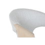 DKD Home Decor Silla de Madera y Poliéster Gris