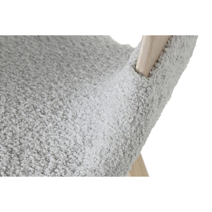 DKD Home Decor Silla de Madera y Poliéster Gris DKD Home Decor Silla de Madera y Poliéster Gris