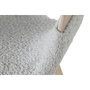 DKD Home Decor Silla de Madera y Poliéster Gris