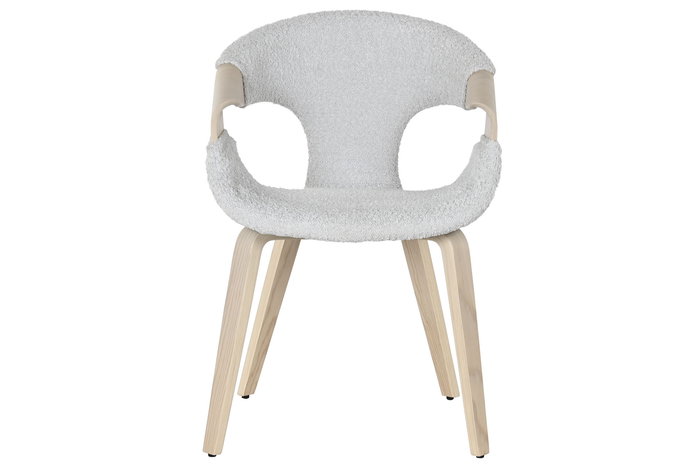 DKD Home Decor Silla Scandi Gris 67.5 x 82 x 52.5 cm