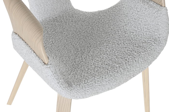 DKD Home Decor Silla Scandi Gris 67.5 x 82 x 52.5 cm