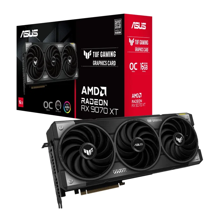 ASUS TUF Gaming Radeon RX 9070 XT OC 16 GB GDDR6 ASUS TUF Gaming Radeon RX 9070 XT OC 16 GB GDDR6