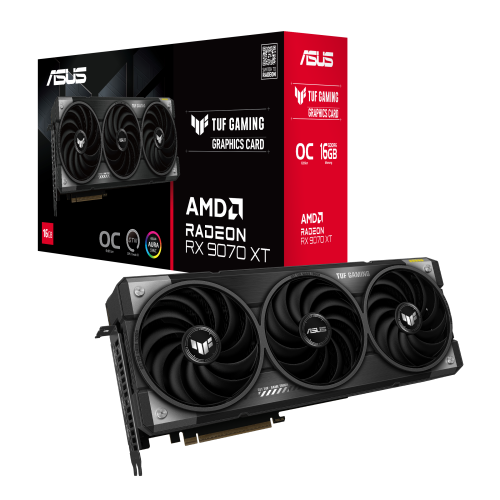 ASUS Tarjeta Gráfica TUF Gaming TUF-RX9070XT-O16G-GAMING AMD Radeon RX 9070 XT 16 GB GDDR6 PCI Express 5.0