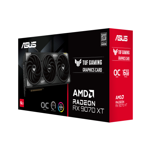 ASUS Tarjeta Gráfica TUF Gaming TUF-RX9070XT-O16G-GAMING AMD Radeon RX 9070 XT 16 GB GDDR6 PCI Express 5.0