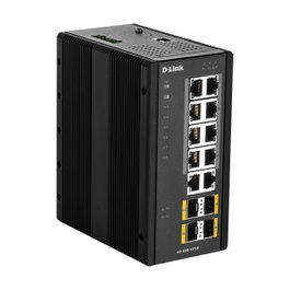 D-Link Switch Gigabit Ethernet Industrial Gestionable, 14 Puertos L2: 10 x 10/100/1000Base-T (8 PoE) + 4 x 100/1000Base-T