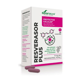 Soria Natural Resverasor Plus 28 comprimidos - Complemento alimenticio con resveratrol, astaxantina y selenio