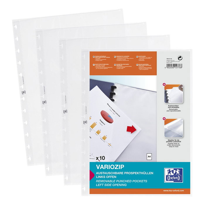 OXFORD Prospekthüllen Fundas Protectoras DIN A4 0.08 mm Transparentes OXFORD Prospekthüllen Fundas Protectoras DIN A4 0.08 mm Transparentes