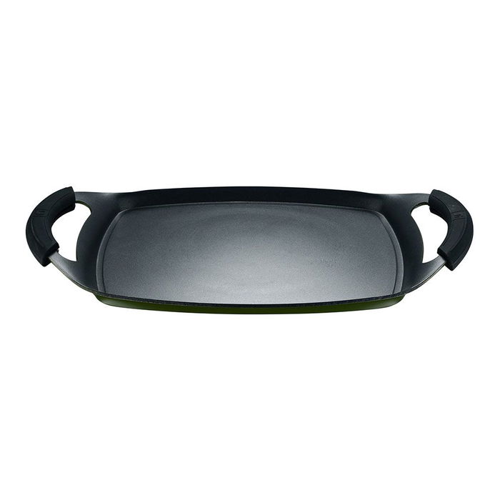 San Ignacio Asador Experto Aluminio Forjado Inducción Negro Verde 37x25 cm pq-7764c