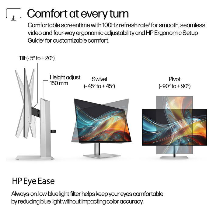 HP Monitor 8X534AA / 8X534AA#ABB Silver/Black