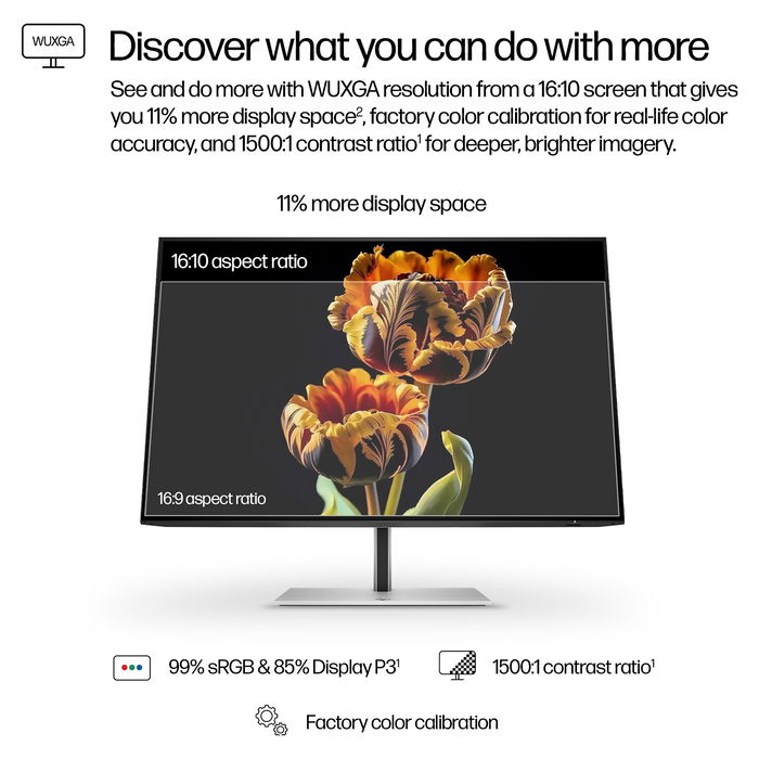 HP Monitor 8X534AA / 8X534AA#ABB Silver/Black