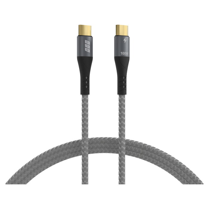 EFB Elektronik Cable USB-C a USB-C 100W PD 3.0 5A 3m Gris/Negro EFB Elektronik Cable USB-C a USB-C 100W PD 3.0 5A 3m Gris/Negro