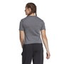 Camiseta de Manga Corta Mujer Adidas 3-Stripes Essentials Gris claro M