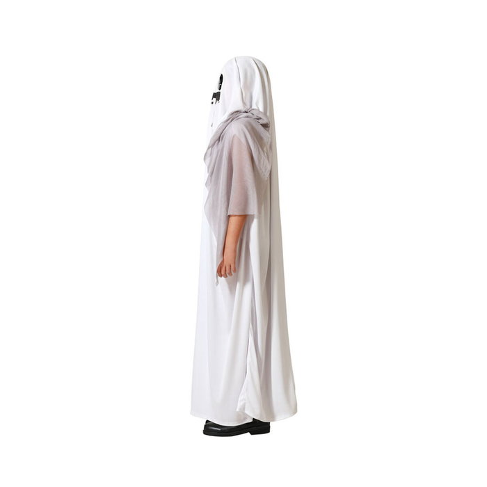Disfraz de Fantasma Blanco con Capucha para Niño 10-12 Años - Túnica Halloween