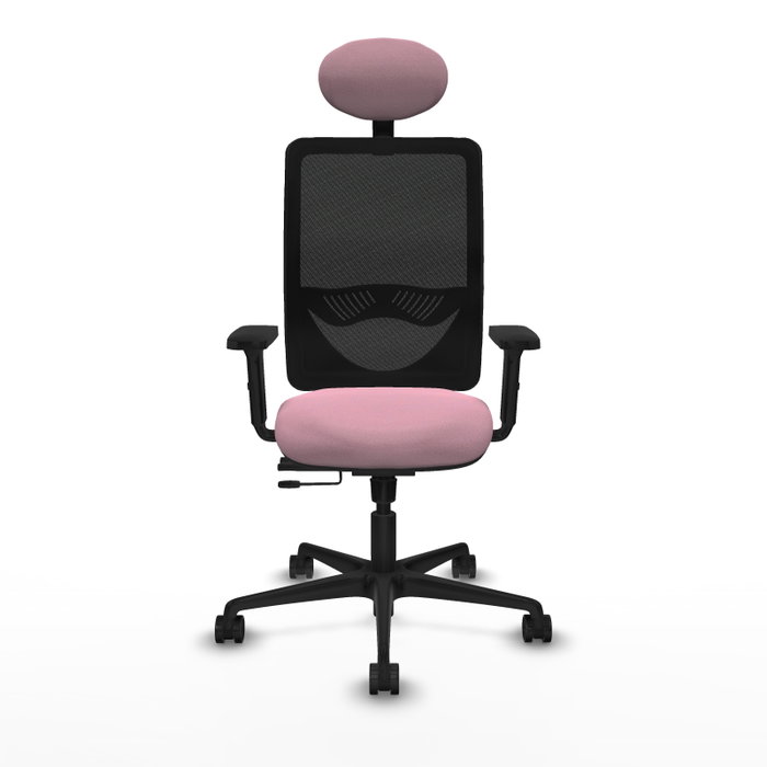 PIQUERAS Y CRESPO Silla de oficina Zulema Rosa con mecanismo Sincro/Traslack
