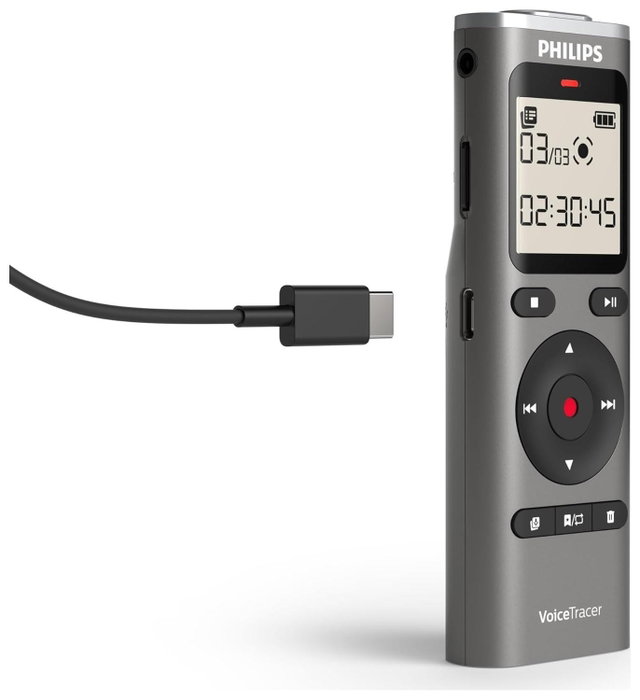 Philips VoiceTracer DVT1170 Grabadora de Voz 8GB Plata Philips VoiceTracer DVT1170 Grabadora de Voz 8GB Plata