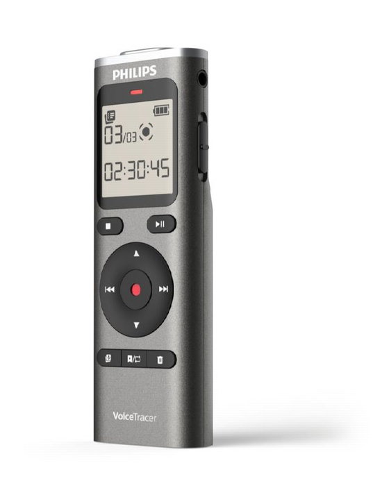 Philips VoiceTracer DVT1170 Grabadora de Voz 8GB Plata