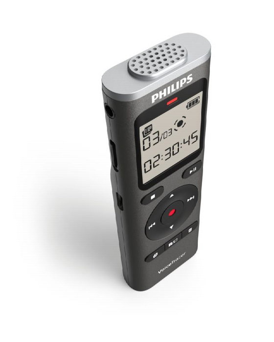 Philips VoiceTracer DVT1170 Grabadora de Voz 8GB Plata