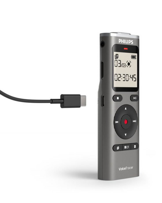 Philips VoiceTracer DVT1170 Grabadora de Voz 8GB Plata
