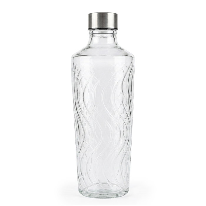 La Mediterranea Botella de Vidrio con Tapa de Acero 1300ml La Mediterranea Botella de Vidrio con Tapa de Acero 1300ml